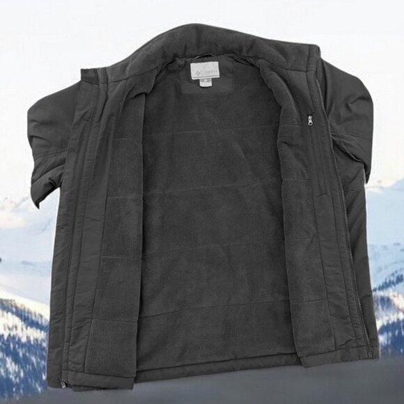 Columbia Men's Loma Soft Shell Fleece Lined Chin Protect Collar Zipper Jacket - Picture 4 of 8